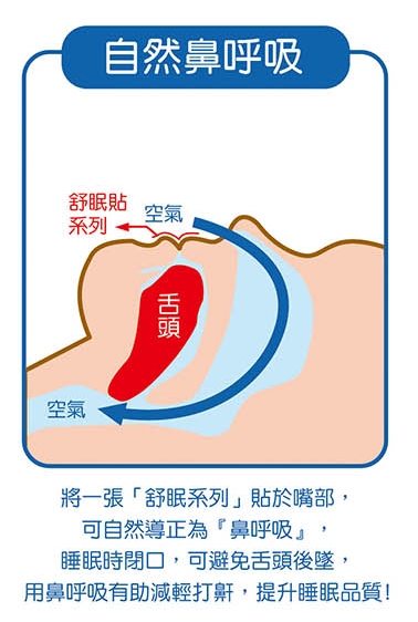 鼻呼吸示意圖